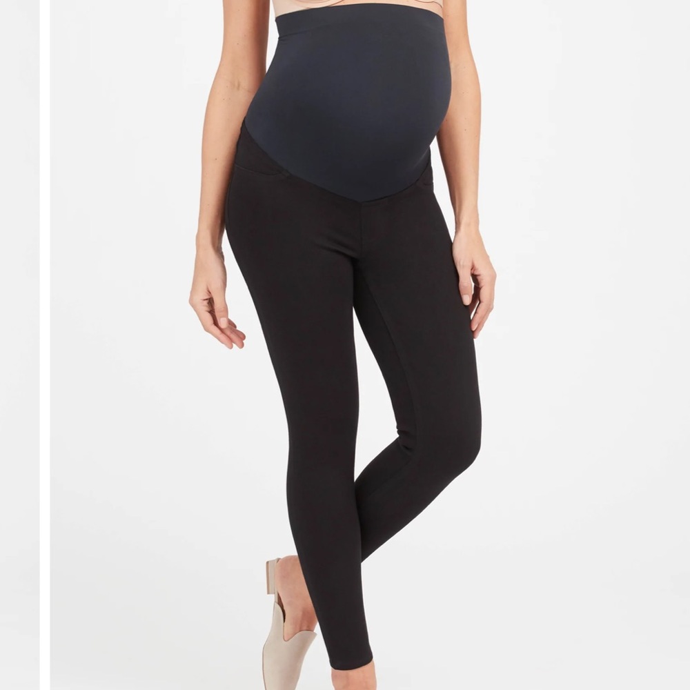 SPANX Mama Ankle Jean-ish Leggings, BLACK SIZE MEDIUM NEW.  0523